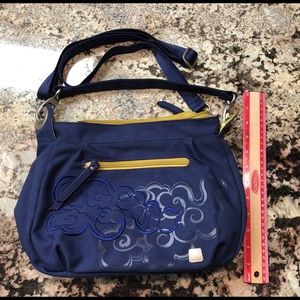 Blue Haiku cross body bag in excellent condition.